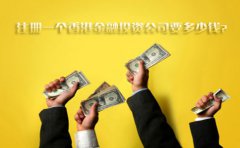 注冊(cè)一個(gè)香港金融投資公司要多少錢？